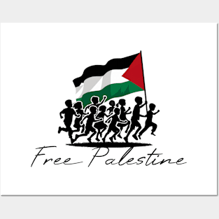 Children's March Free Palestine Posters and Art